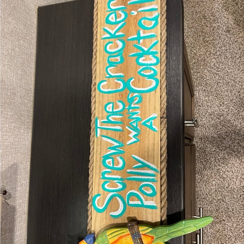 Colorful Parrot Wall Sign